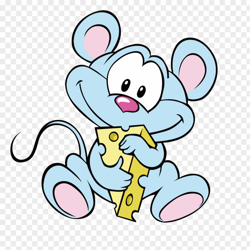 Cute Cartoon Mouse Computer Clip Art PNG