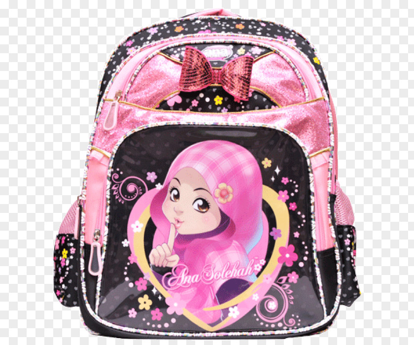 Islamic Shopping Handbag Backpack Pink M Doll PNG