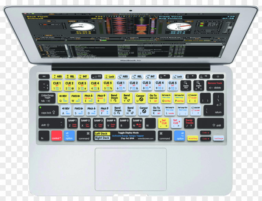 Macbook Scratch Live Mac Book Pro Computer Keyboard Serato Audio Research Disc Jockey PNG