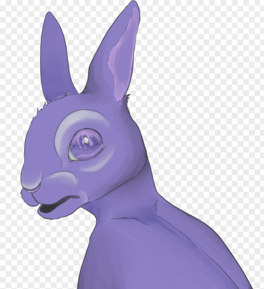 Purple Cartoon Figurine Snout PNG