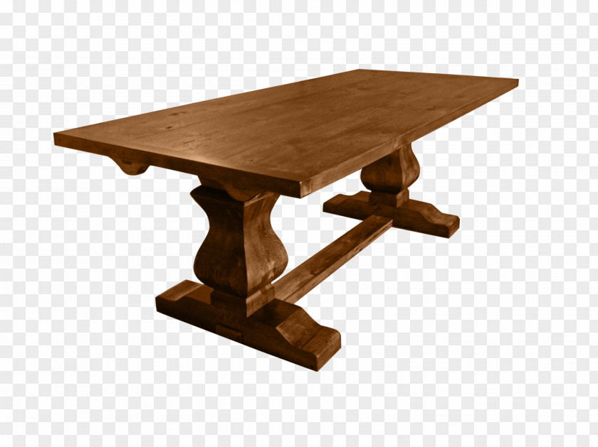 Table Trestle Furniture Dining Room Matbord PNG
