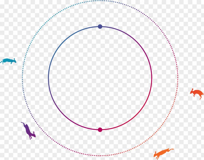 The Round Moon Rabbit Circle Point Angle PNG