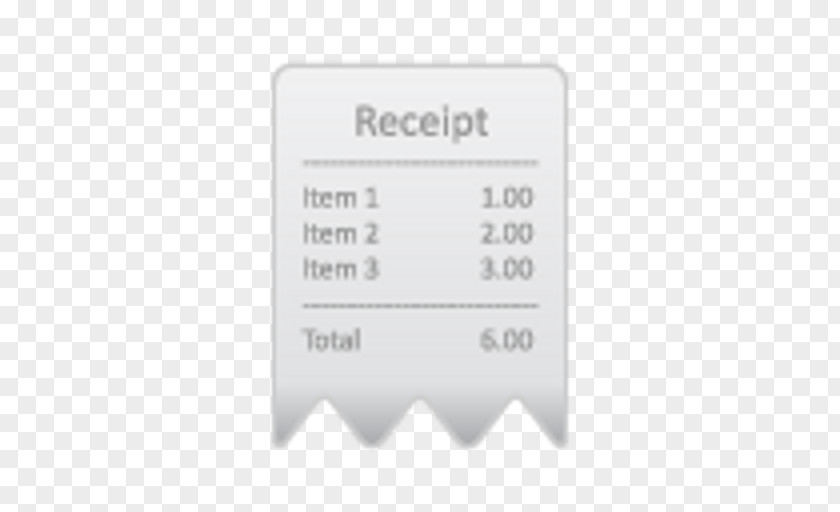 Apple Receipt App Store Point Of Sale Credit Card PNG