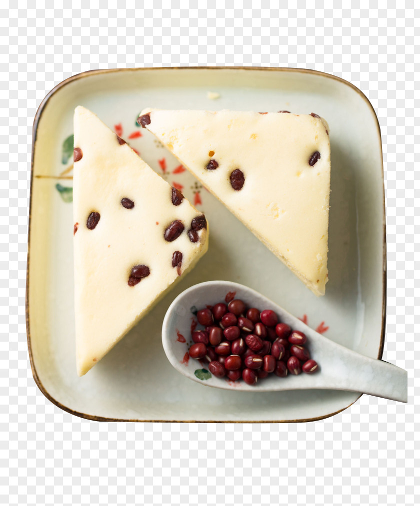 Red Beans Triangle Small Cake Layer Food Bean Pastry PNG
