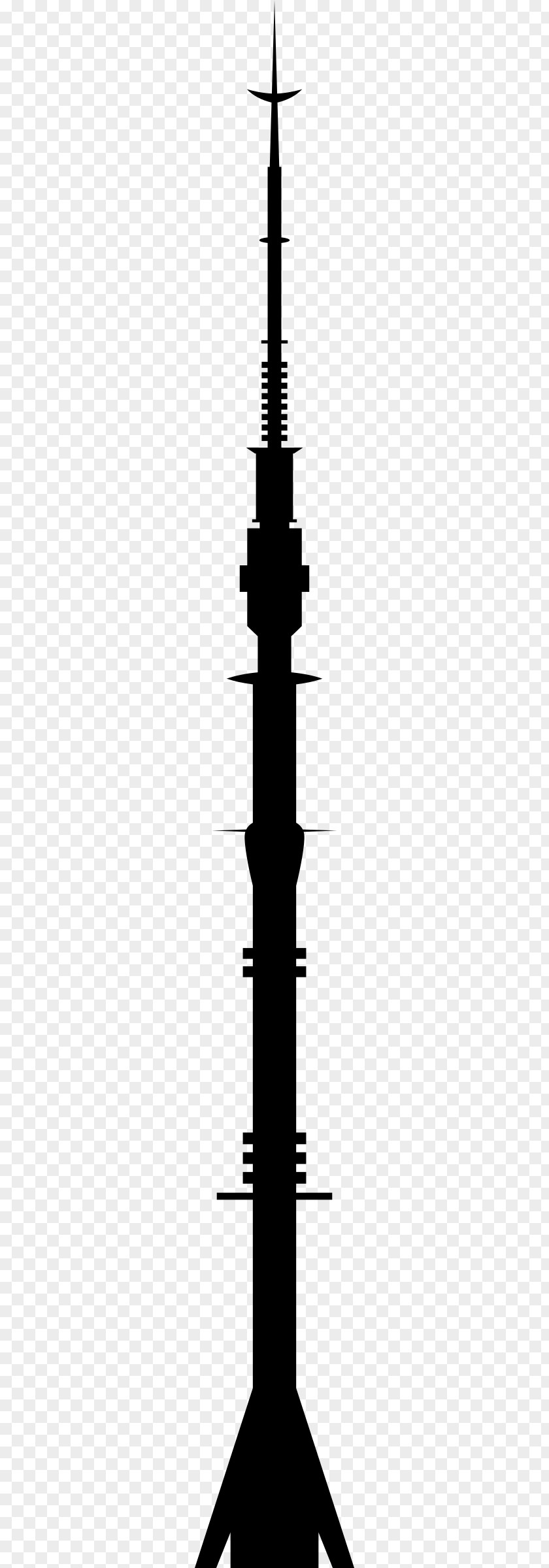 Silhouette Ostankino Tower Clip Art PNG