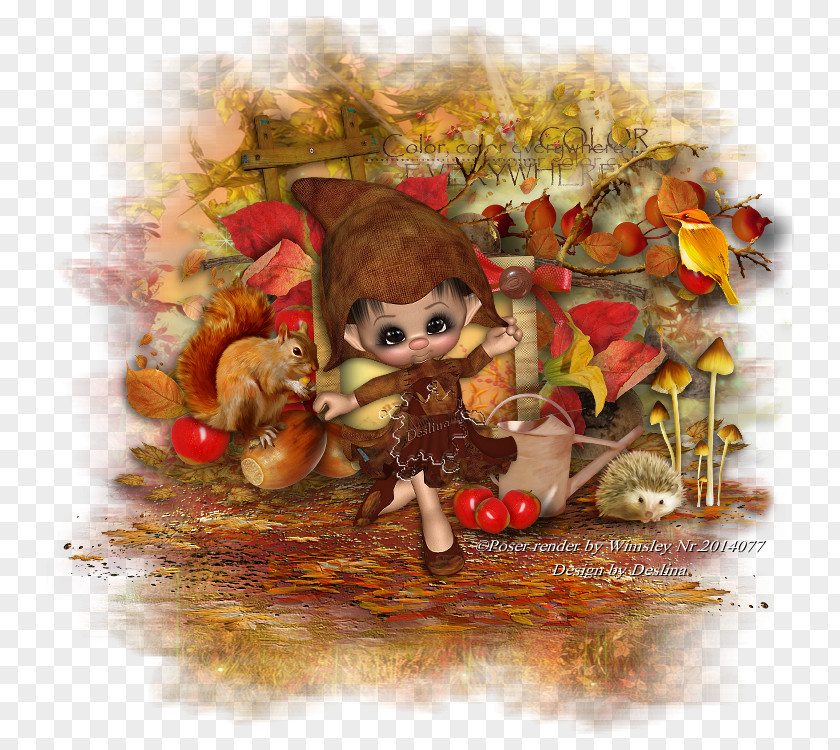 Autumn Colors Christmas Ornament Tree Animal PNG