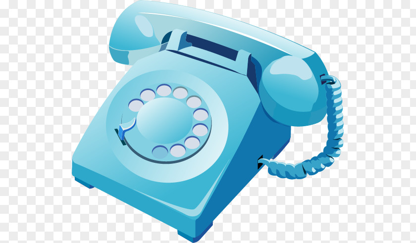 Blue Phone Telephone Vecteur PNG