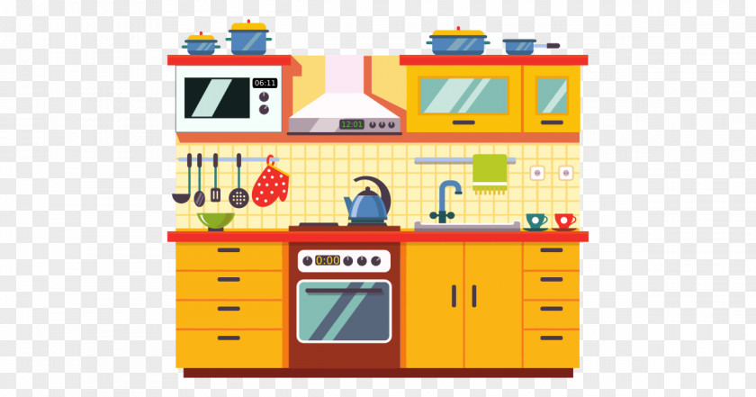 Kitchen Cabinet Home Appliance Clip Art PNG