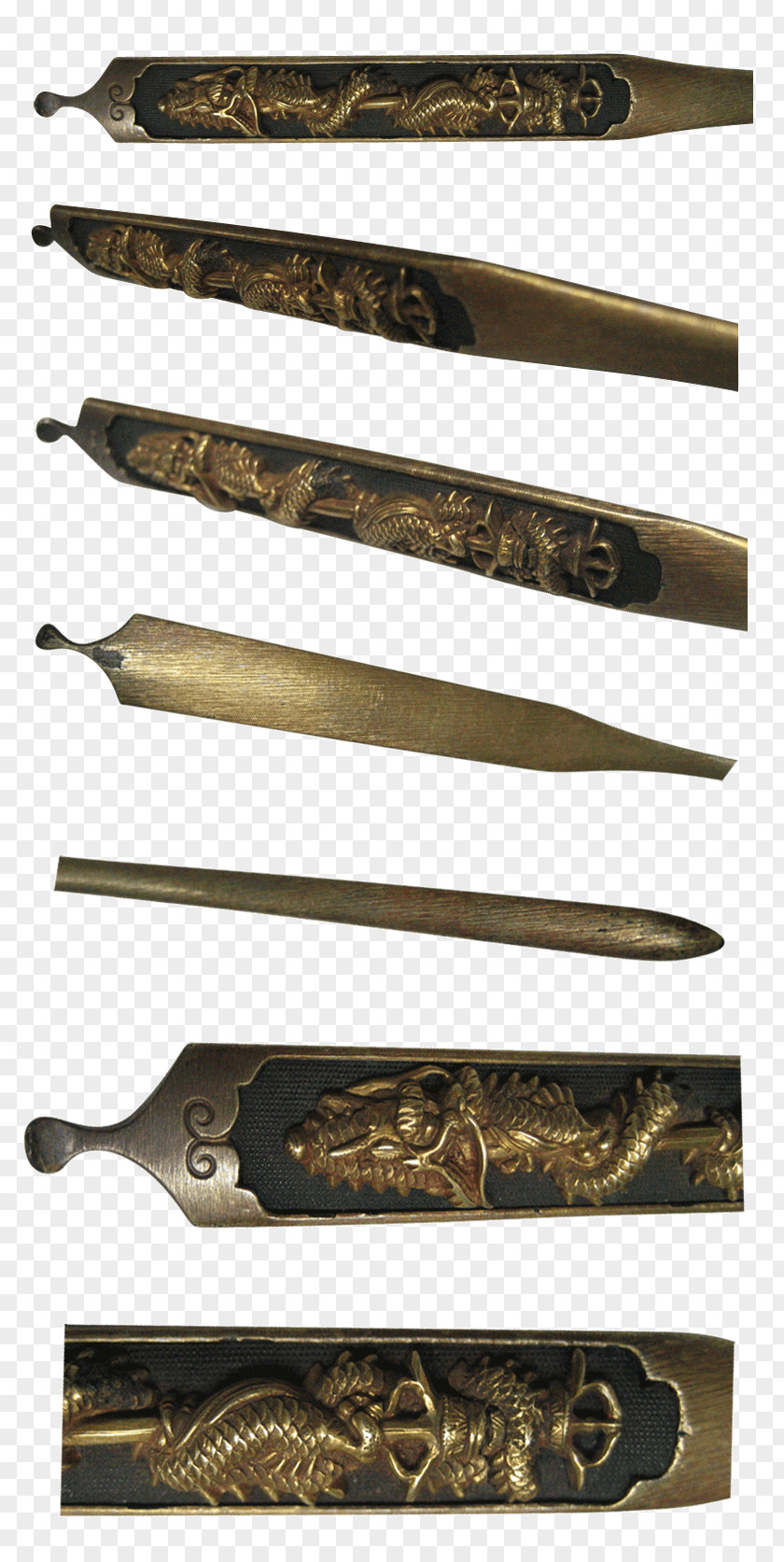 Ninja Hattori Edo Period Sword Kogai 倶利伽羅剣 Samurai PNG