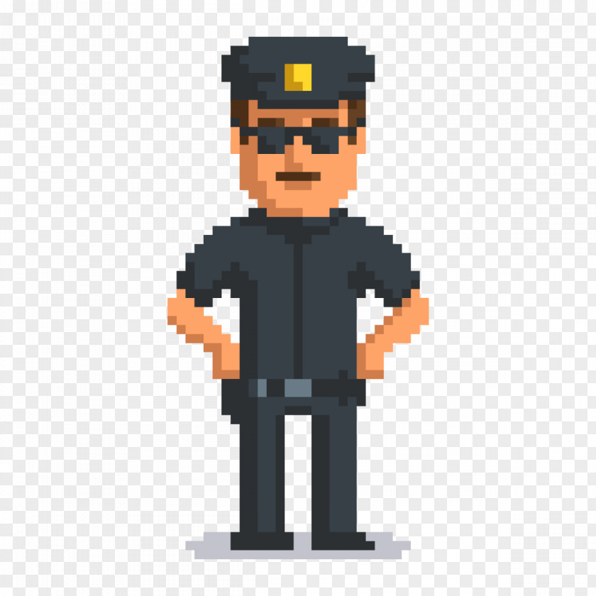 Policeman Pixel Art Police Officer PNG