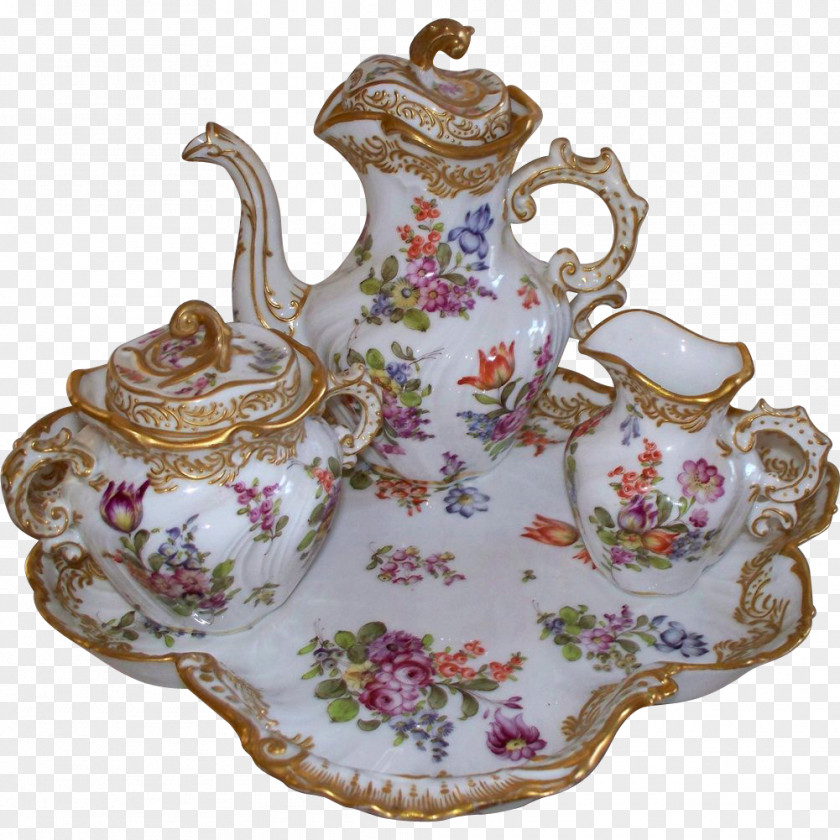 Wedding Renderings Teapot Porcelain Tea Set Rococo PNG