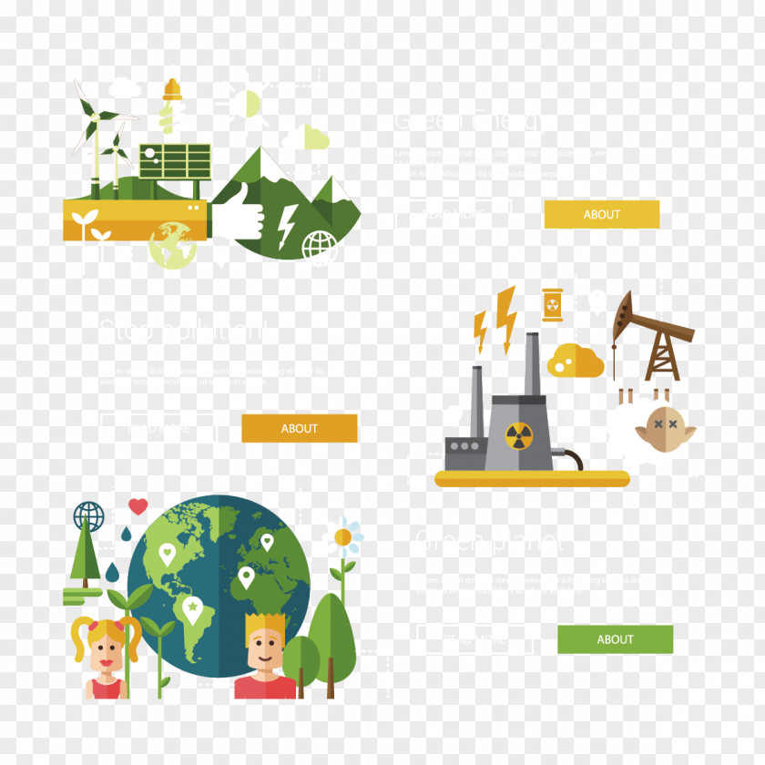 Caring For The Earth Vector Material Ecology Illustration PNG