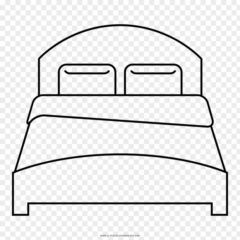 Bed Furniture Bedding Drawing Coloring Book PNG