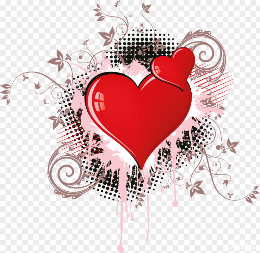 Heart Music Poster PNG Poster, valentine element clipart PNG
