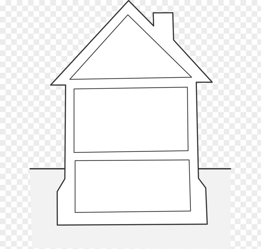 House Line Art Plan Drawing PNG