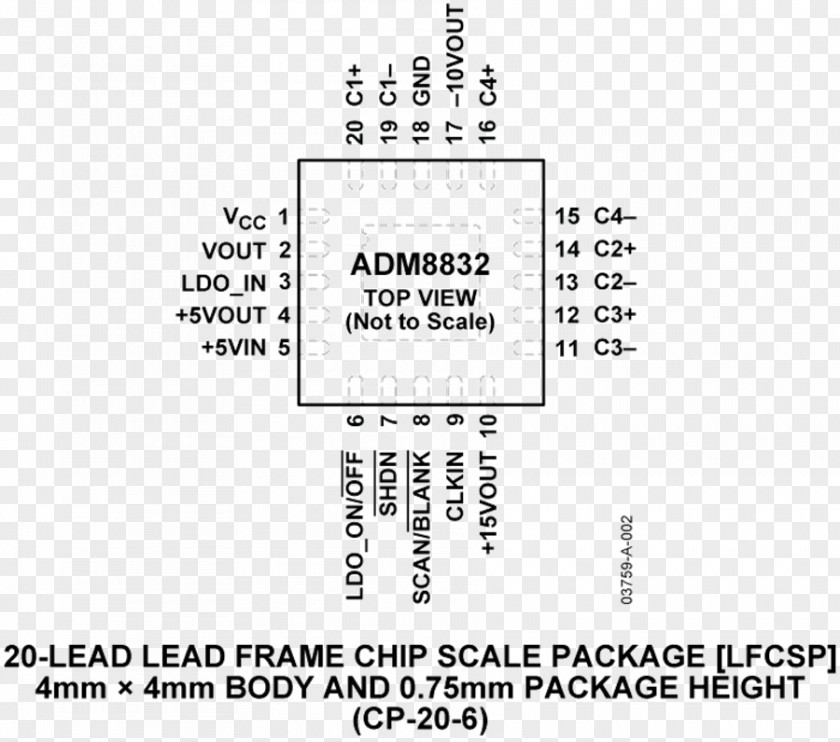Lead Pinout Datasheet Integrated Circuits & Chips Document PNG
