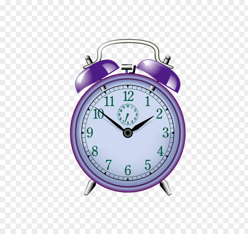 Purple Alarm Clock Time Clip Art PNG