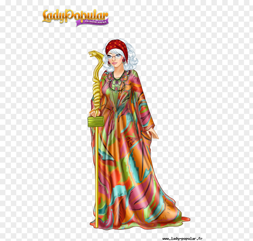 Lady Popular Costume Design Fashion Sketchbook PNG