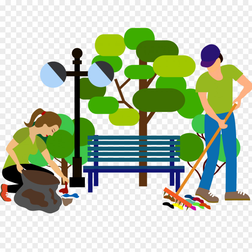 Park Scene Vector Graphics Clip Art Image PNG