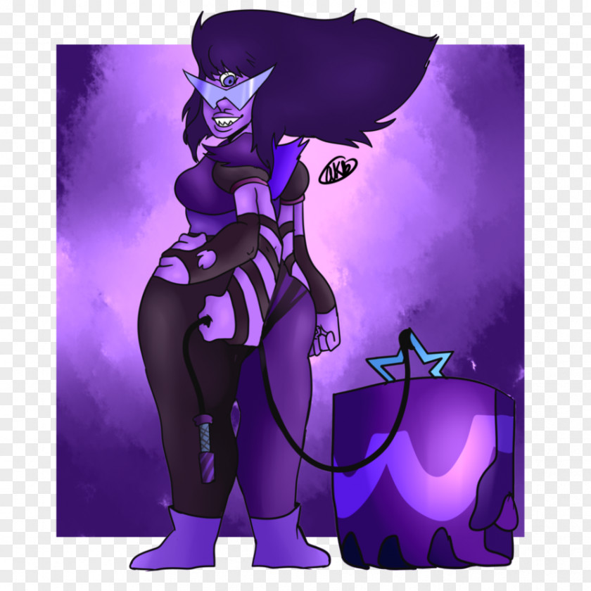 Purple Supervillain Cartoon Legendary Creature PNG
