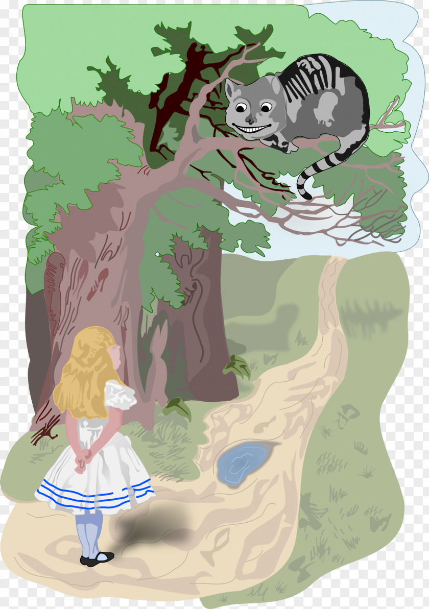 Alice In Wonderland Alice's Adventures Cheshire Cat PNG