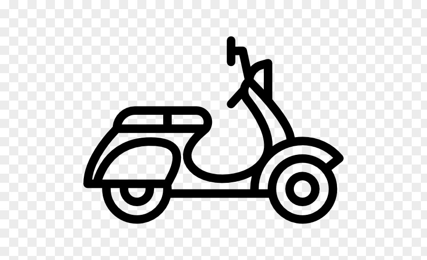 Icon Scooter Car Vespa Motorcycle Vehicle PNG