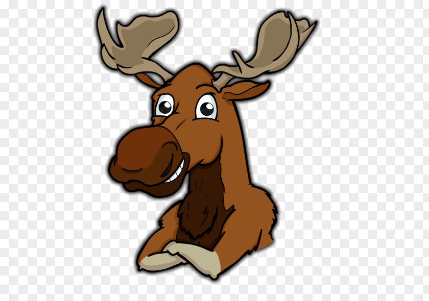 Reindeer Moose Antler Snout Clip Art PNG