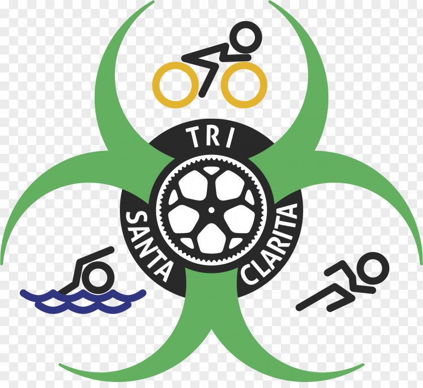 Barrel Racing Wildflower Triathlon Clip Art Logo PNG