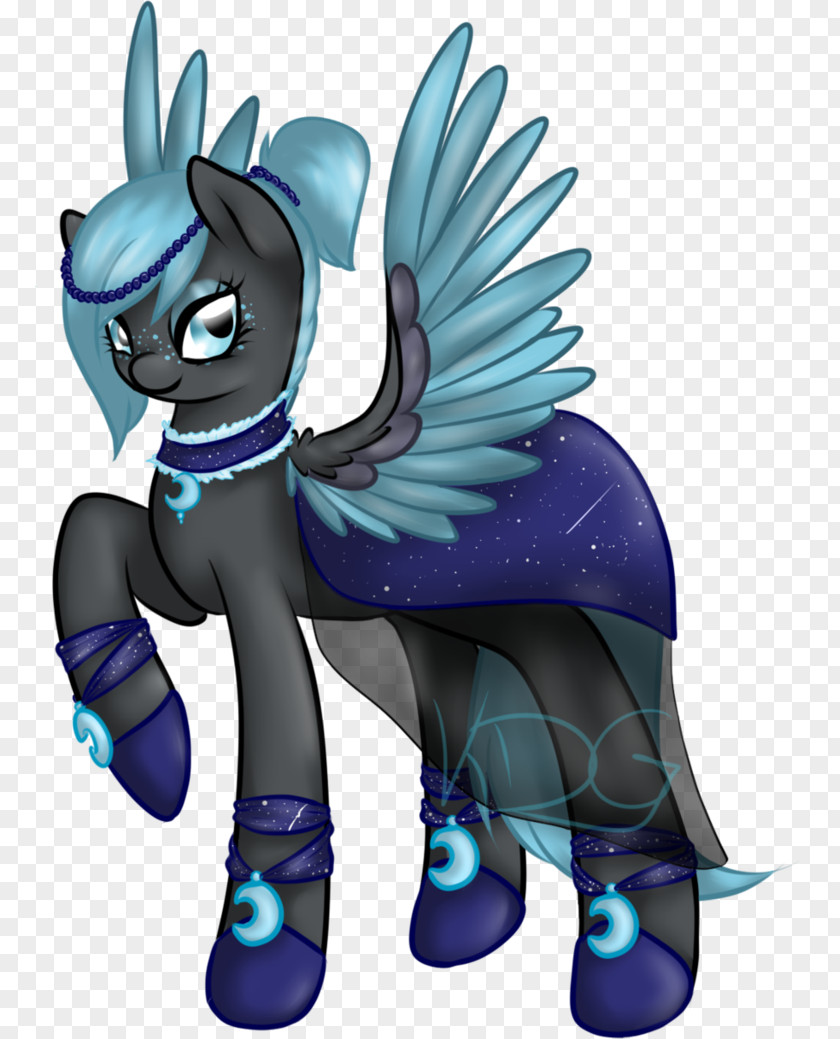 Blue Night Sky Horse Tail Microsoft Azure Legendary Creature PNG