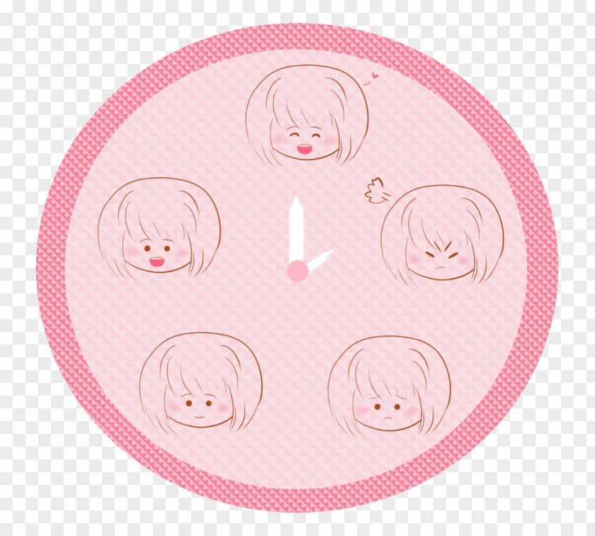 Circle Textile Mammal Pink M PNG