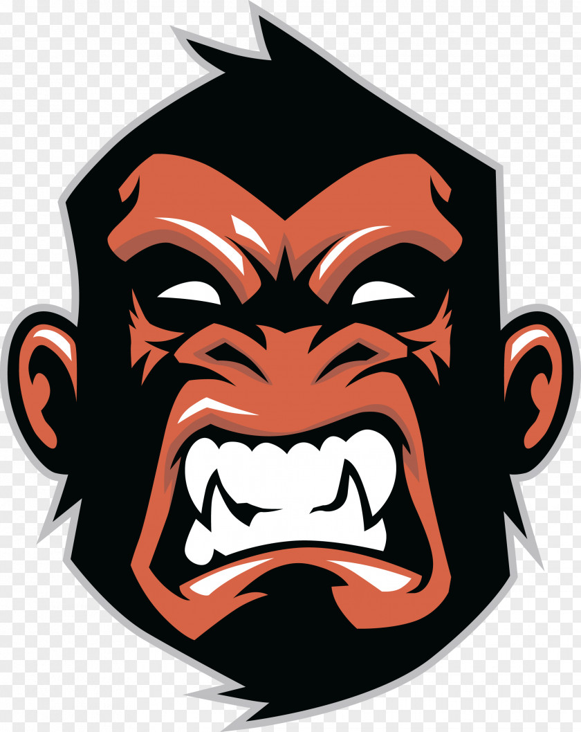 Gorilla Chimpanzee Logo Monkey PNG