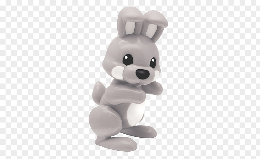 Gray Rabbit Action & Toy Figures Child Play Game PNG