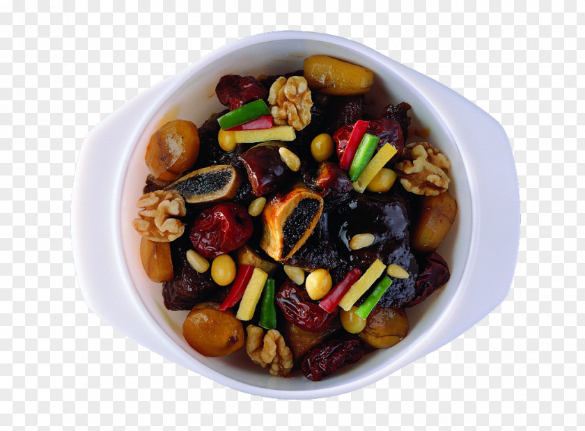 Chestnuts Roasted Walnuts Pine Nuts Soybeans Dates Galbi-jjim Vegetarian Cuisine Korean Nut PNG