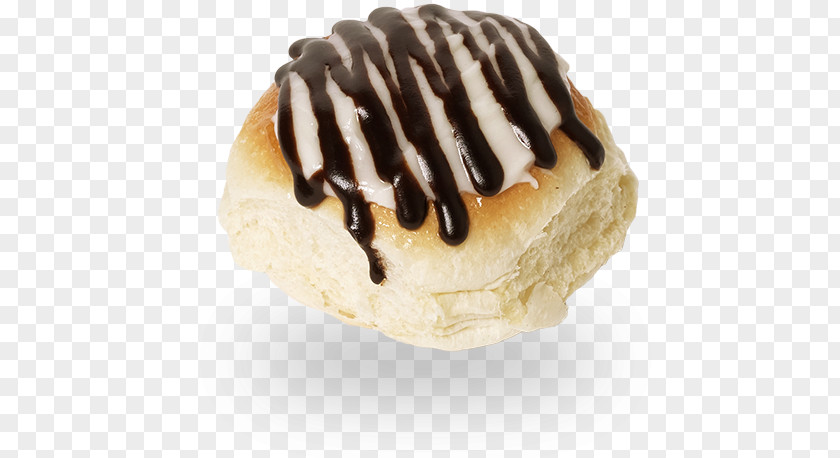 Dark Chocolate Frosting & Icing Danish Pastry Cinnamon Roll Bakery PNG