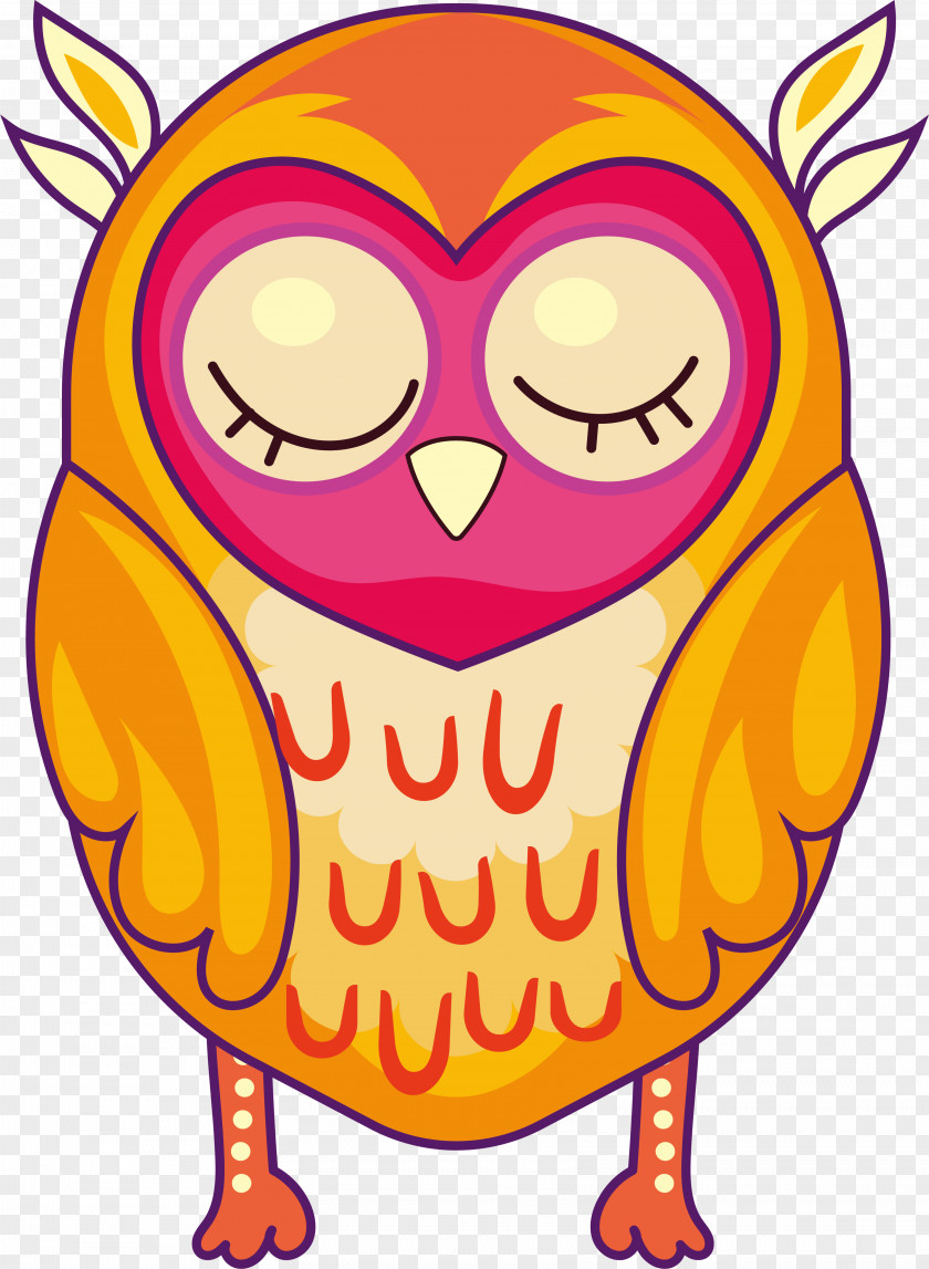 Resting Owl Clip Art PNG