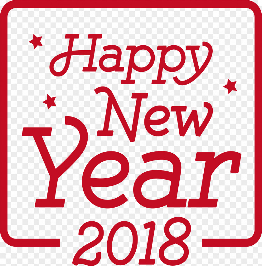 2018 Clip Art Image New Year PNG