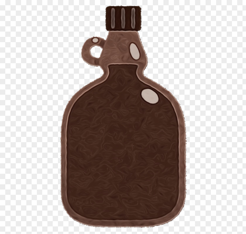 Brown Canteen Bottle Leather PNG