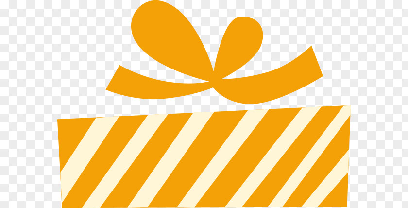 Orange Gift Box Clip Art PNG