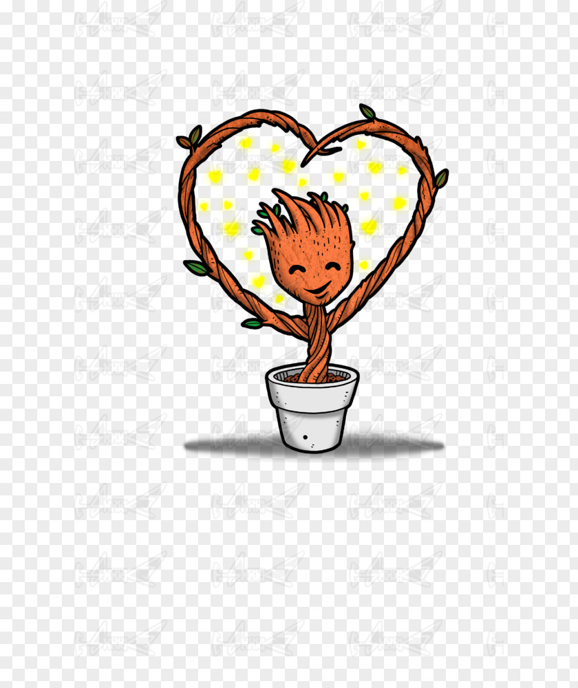 Rocket Raccoon Groot Drawing T-shirt Love PNG