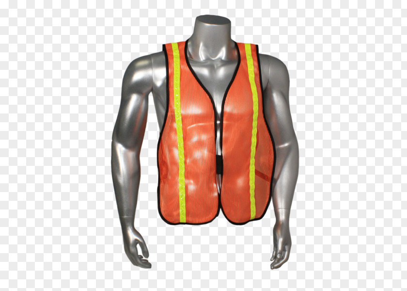 Safety Jacket Gilets High-visibility Clothing Zipper Pocket Sleeveless Shirt PNG