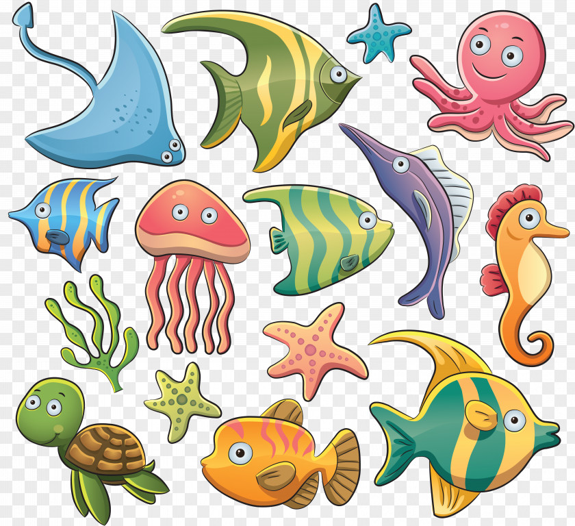 Sea Aquatic Animal Clip Art PNG