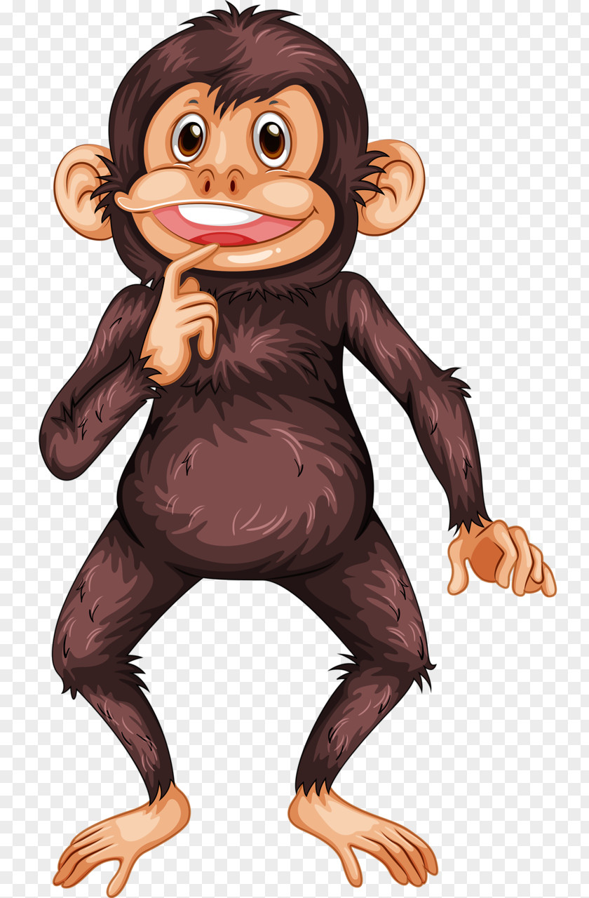 Thinking Gorilla Ape Bonobo Clip Art PNG