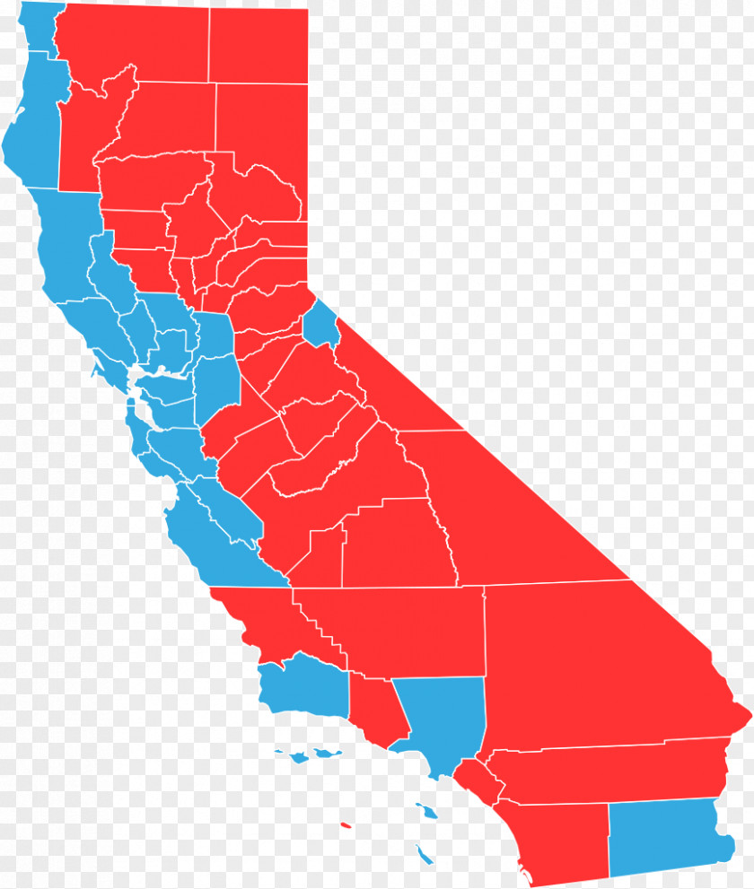 Map United States Presidential Election In California, 2016 US California Gubernatorial Election, 2014 PNG