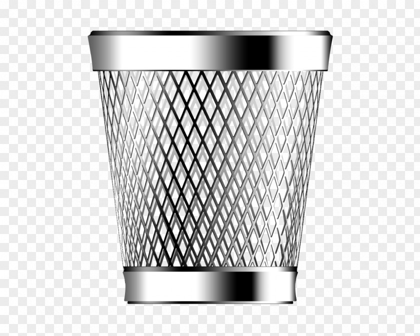 Metal Trash Can Waste Container Recycling Icon PNG