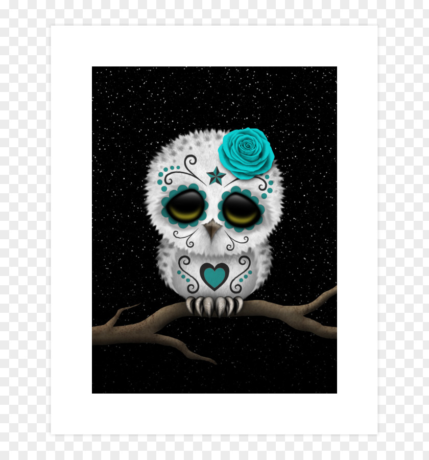 Owl Calavera Day Of The Dead Puppy Skull PNG