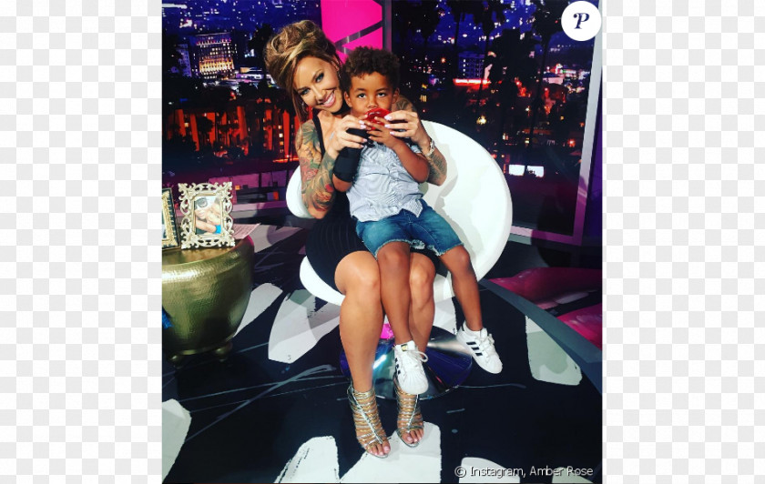 Amber Rose Father Son Infant Mother Child PNG