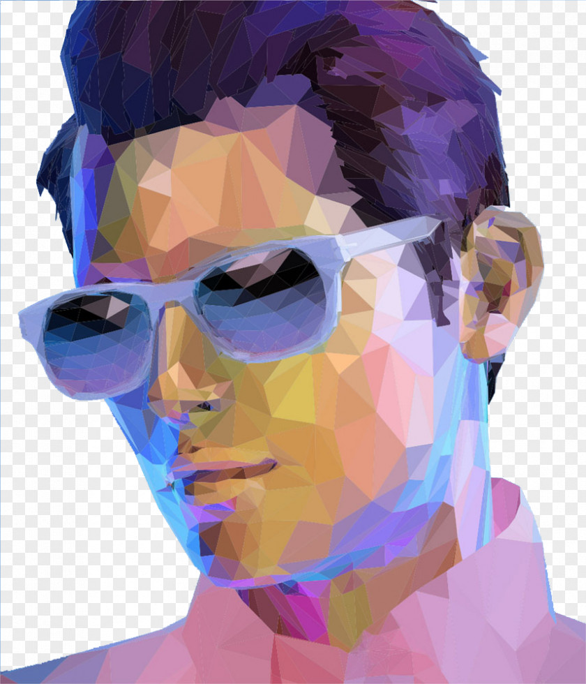 Creative Man Portrait Low Poly Royalty-free Photography PNG
