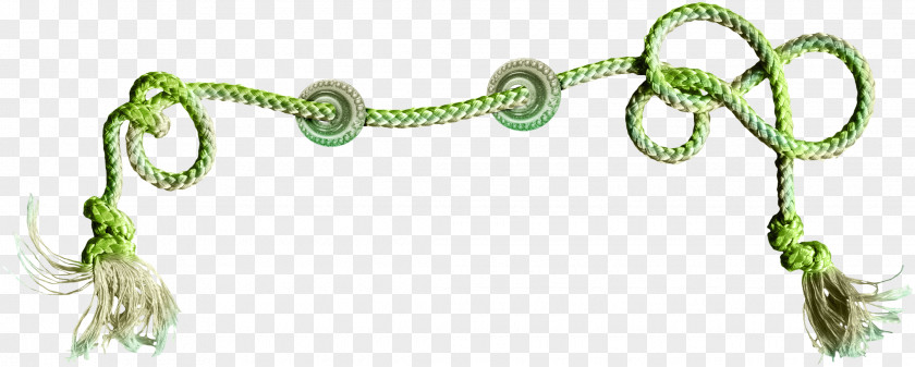 Green Rope Dynamic Knot PNG