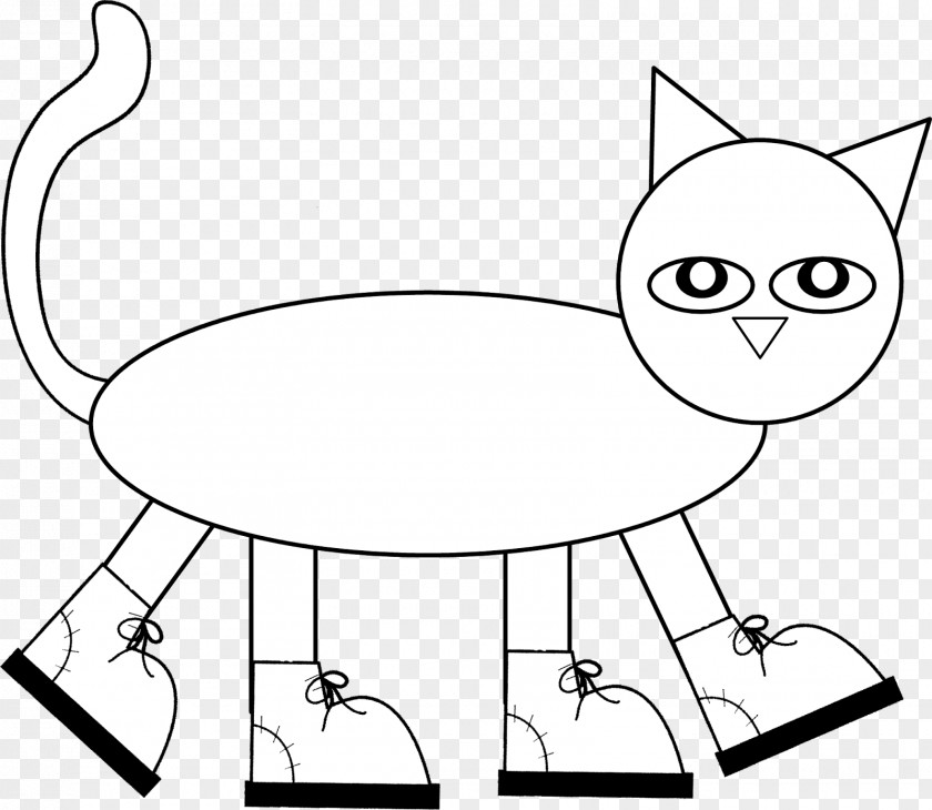 Cat Pattern Printing Pete The Coloring Book Page Child PNG