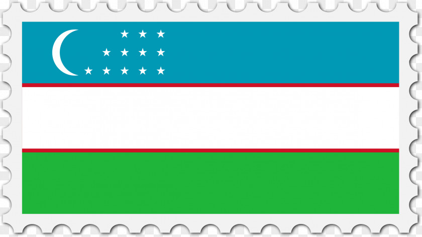 Flag Of Uzbekistan Landscape Square Meter PNG